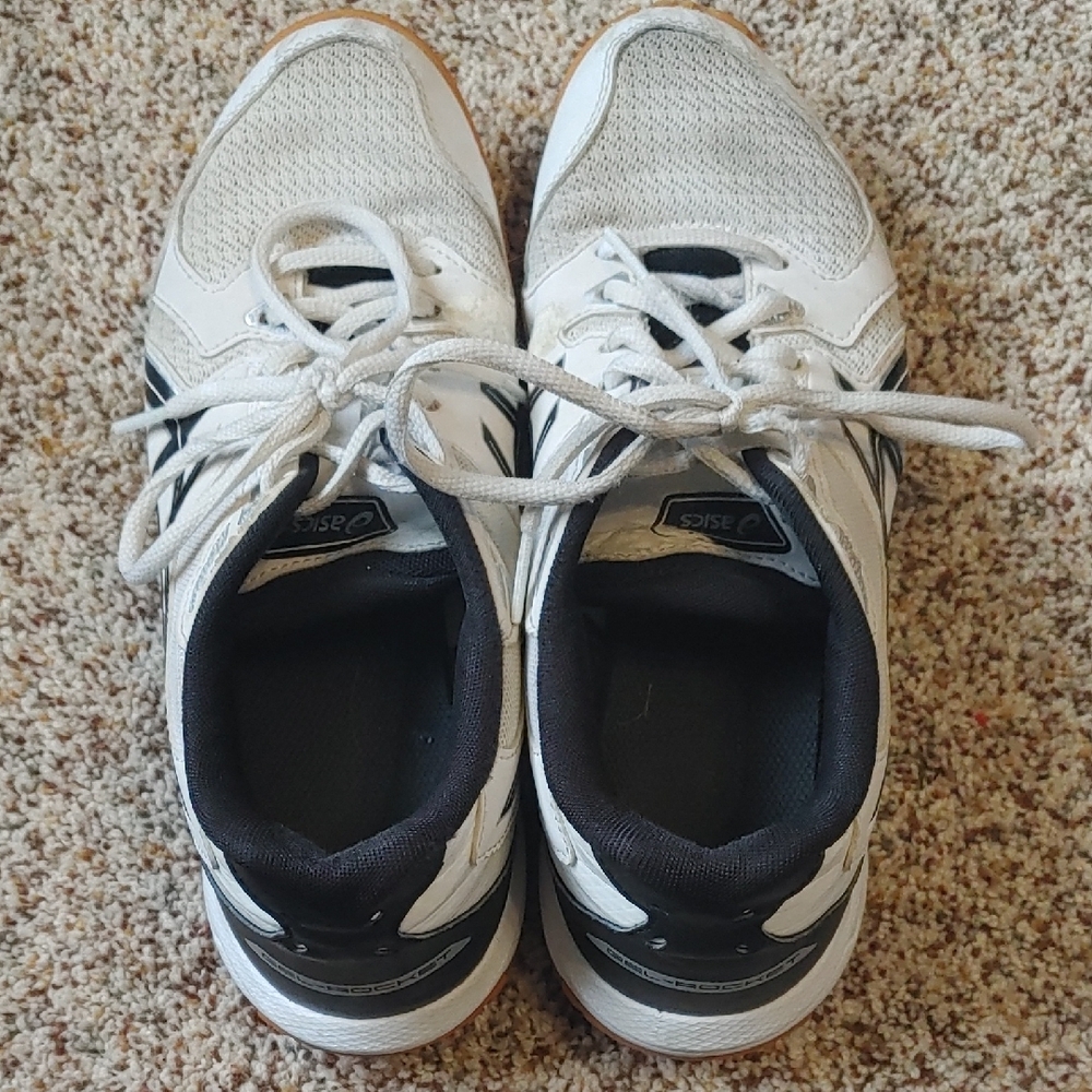 ASICS White and Black Athletic Shoes